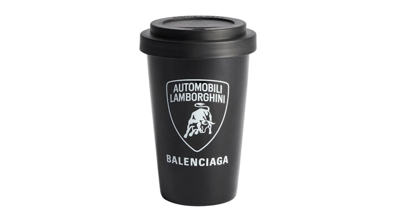 Balenciaga Automobil Lamborghini Travel Mug Black/White