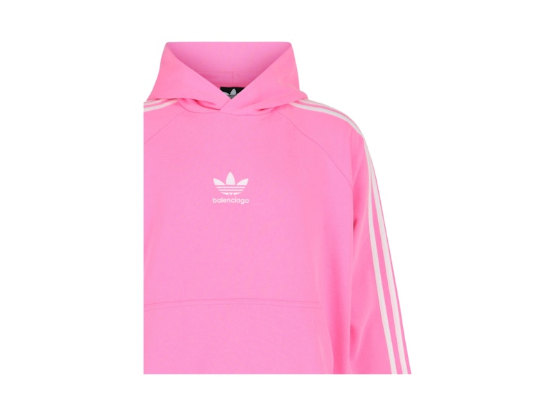 Balenciaga Balenciaga x Adidas Oversized Hoodie Neon Pink/White