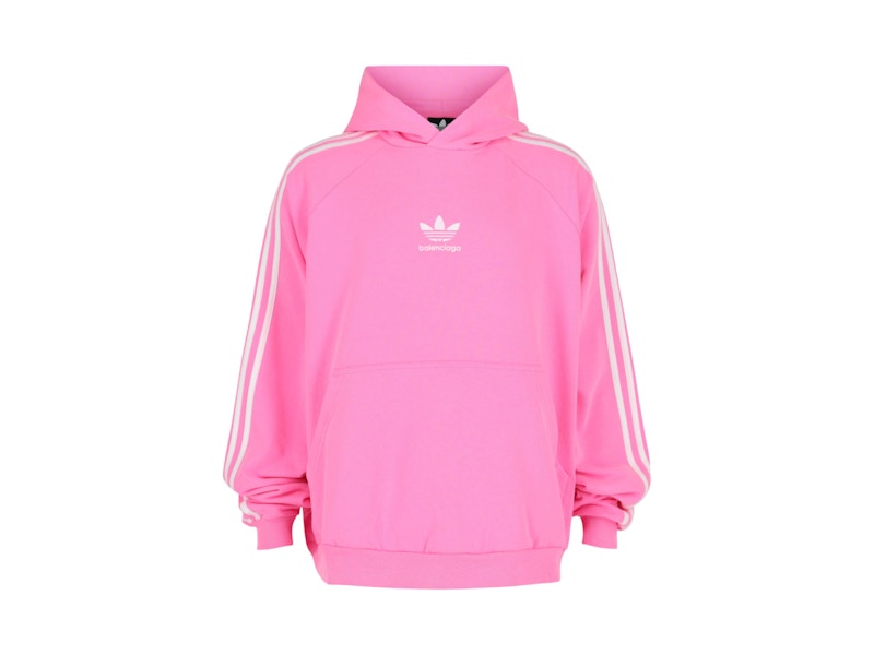 Balenciaga Balenciaga x Adidas Oversized Hoodie Neon Pink/White