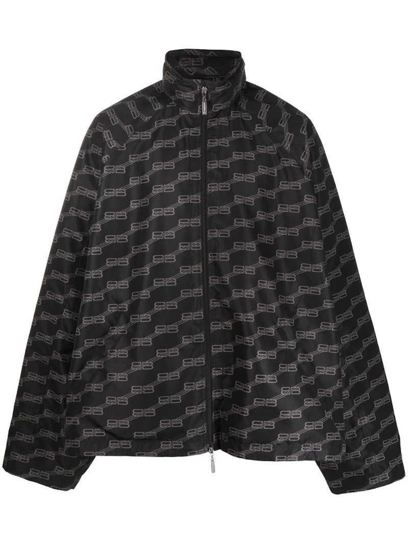 Balenciaga BB Monogram Lightweight Jacket Black