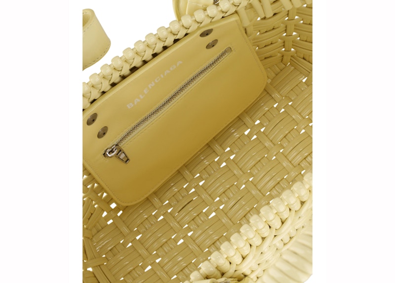 Balenciaga Bistro Strap Basket XS Yellow