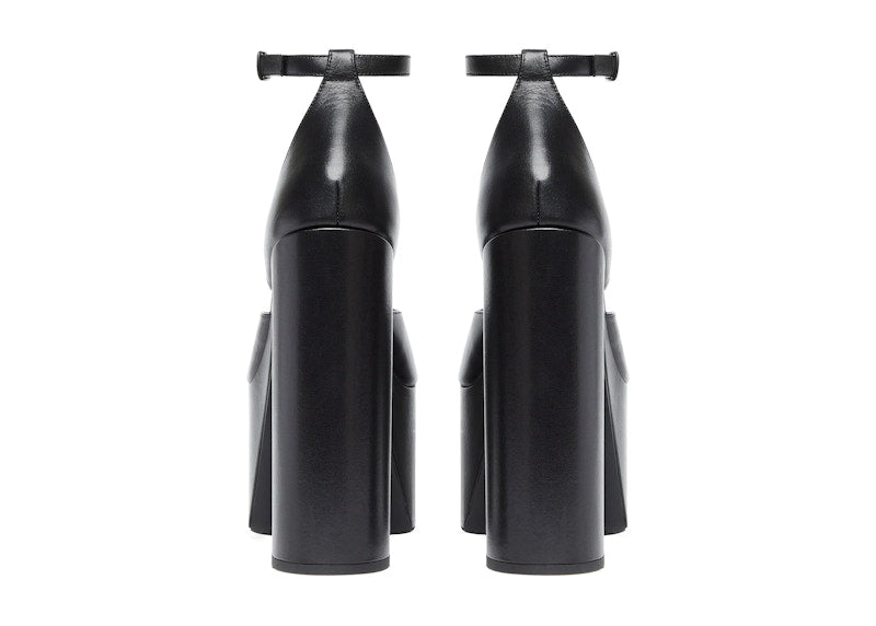 Balenciaga Camden 160mm Sandals Black Leather (Women's)
