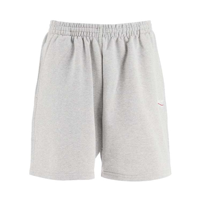Balenciaga Campaign Logo Sweat Shorts Grey