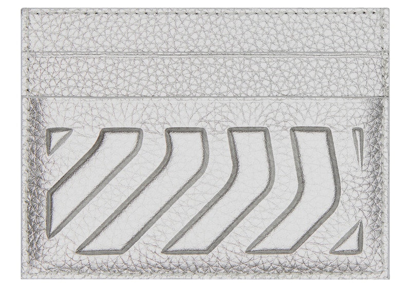 Balenciaga Car Card Holder Metallized Silver