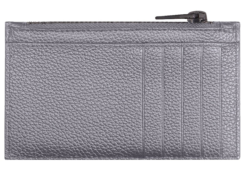 Balenciaga Car Long Coin And Card Holder in Grained Calfskin Dark Grey