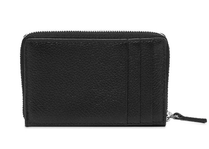 Balenciaga Cash Zip Card Holder Black/White