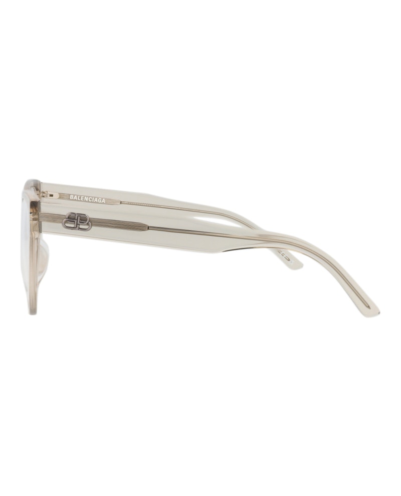Balenciaga Cat Eye-Frame Acetate Optical Frames Beige Beige Transparent (BB0064O-30008234-006)
