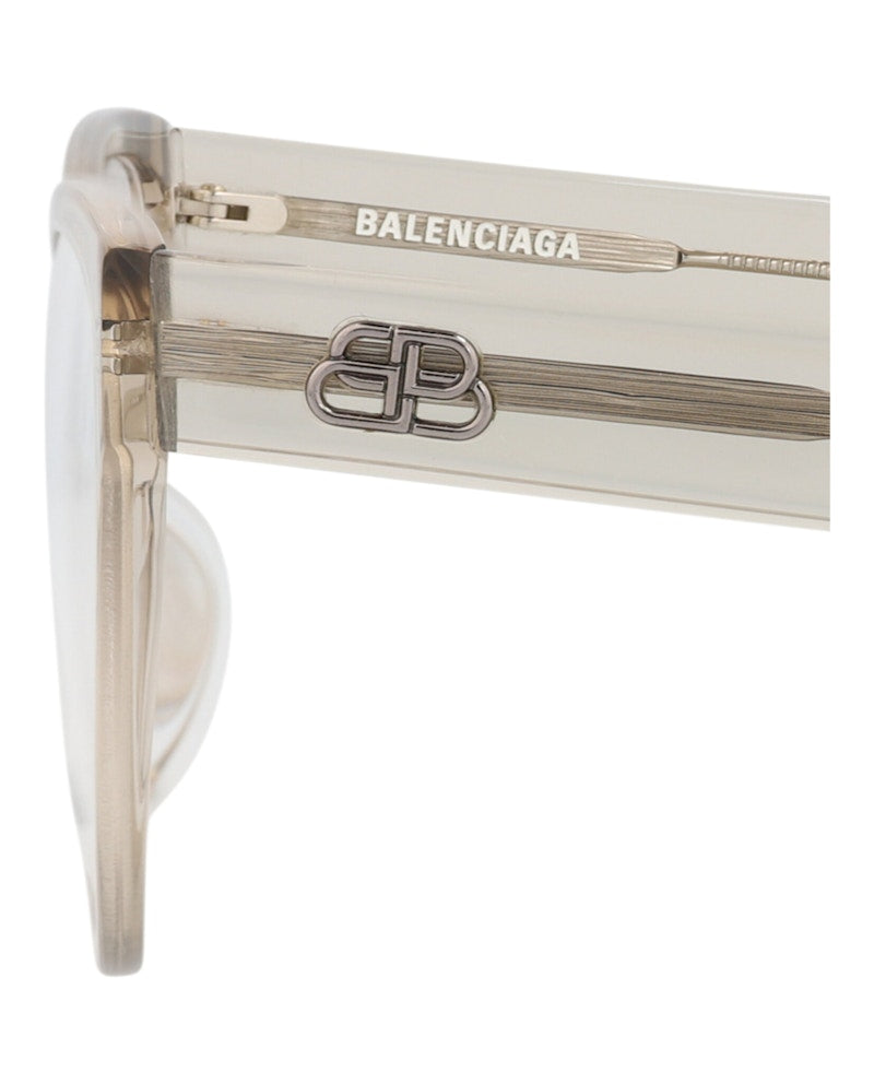 Balenciaga Cat Eye-Frame Acetate Optical Frames Beige Beige Transparent (BB0064O-30008234-006)