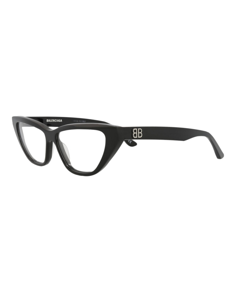 Balenciaga Cat Eye-Frame Acetate Optical Frames Black Black Transparent (BB0128O-30010020-001)