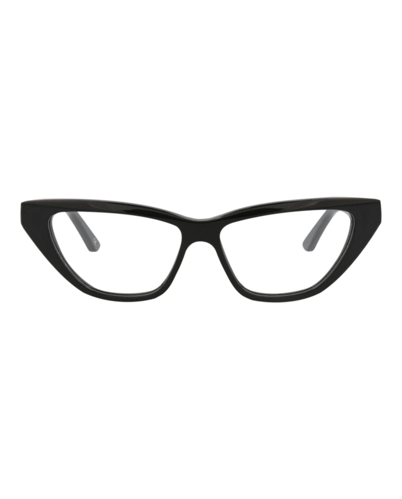 Balenciaga Cat Eye-Frame Acetate Optical Frames Black Black Transparent (BB0128O-30010020-001)