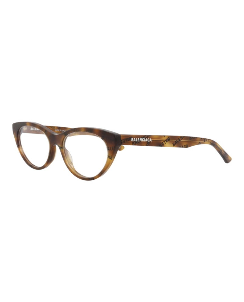 Balenciaga Cat Eye-Frame Acetate Optical Frames Havana Havana Transparent (BB0079O-30008399-006)