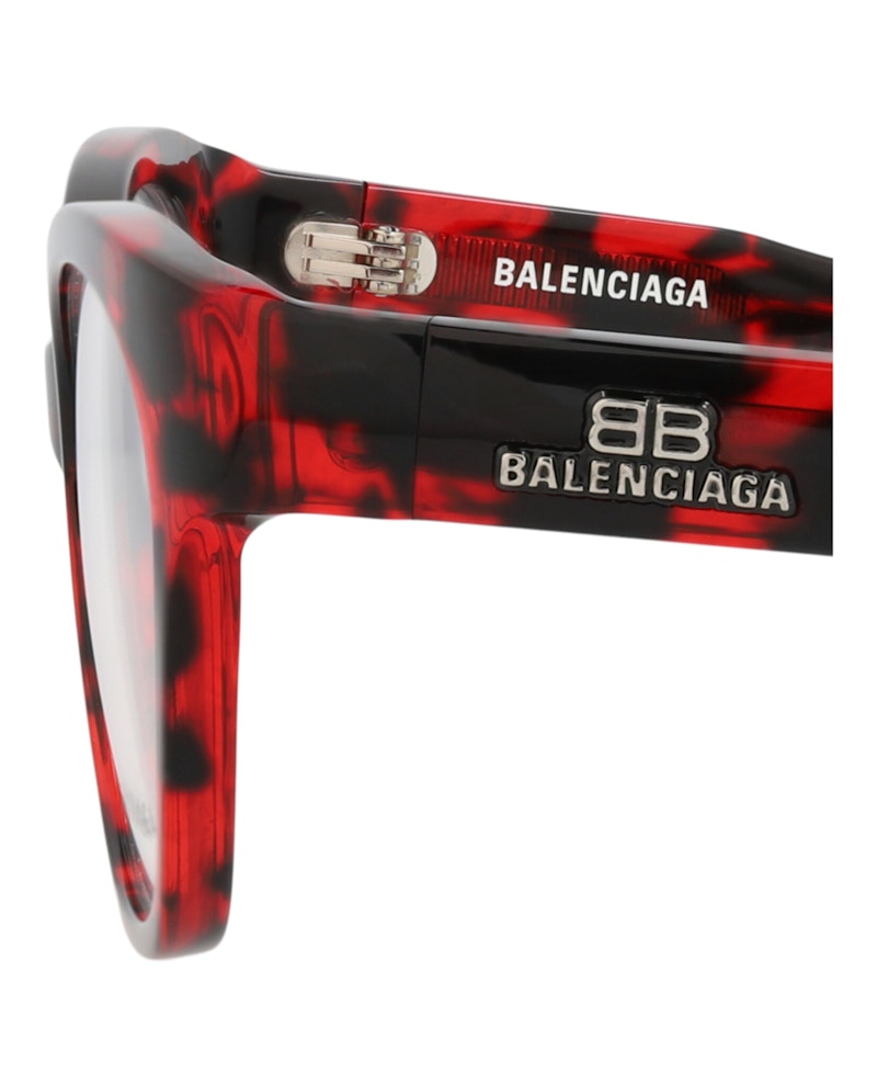 Balenciaga Cat Eye-Frame Acetate Optical Frames Havana Havana Transparent (BB0213O-30011974-003)