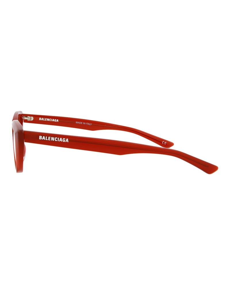 Balenciaga Cat Eye-Frame Acetate Optical Frames Red Red Transparent (BB0063O-30008237-004)