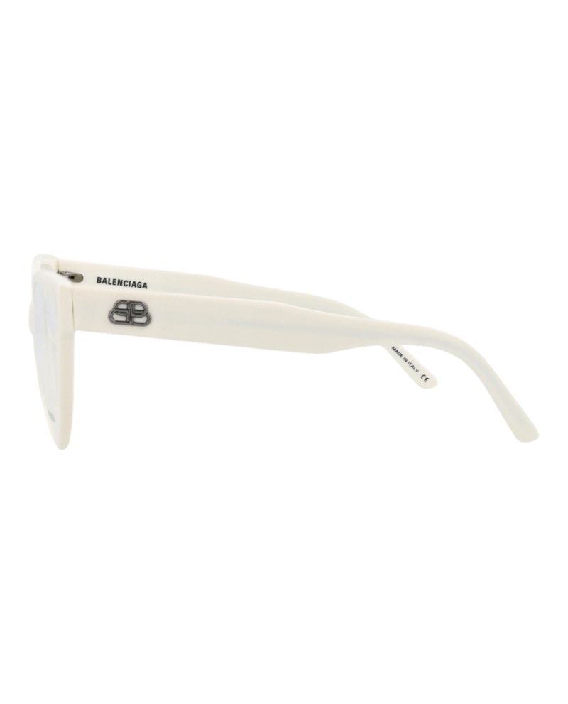 Balenciaga Cat Eye-Frame Acetate Optical Frames White White Transparent (BB0064O-30008234-003)