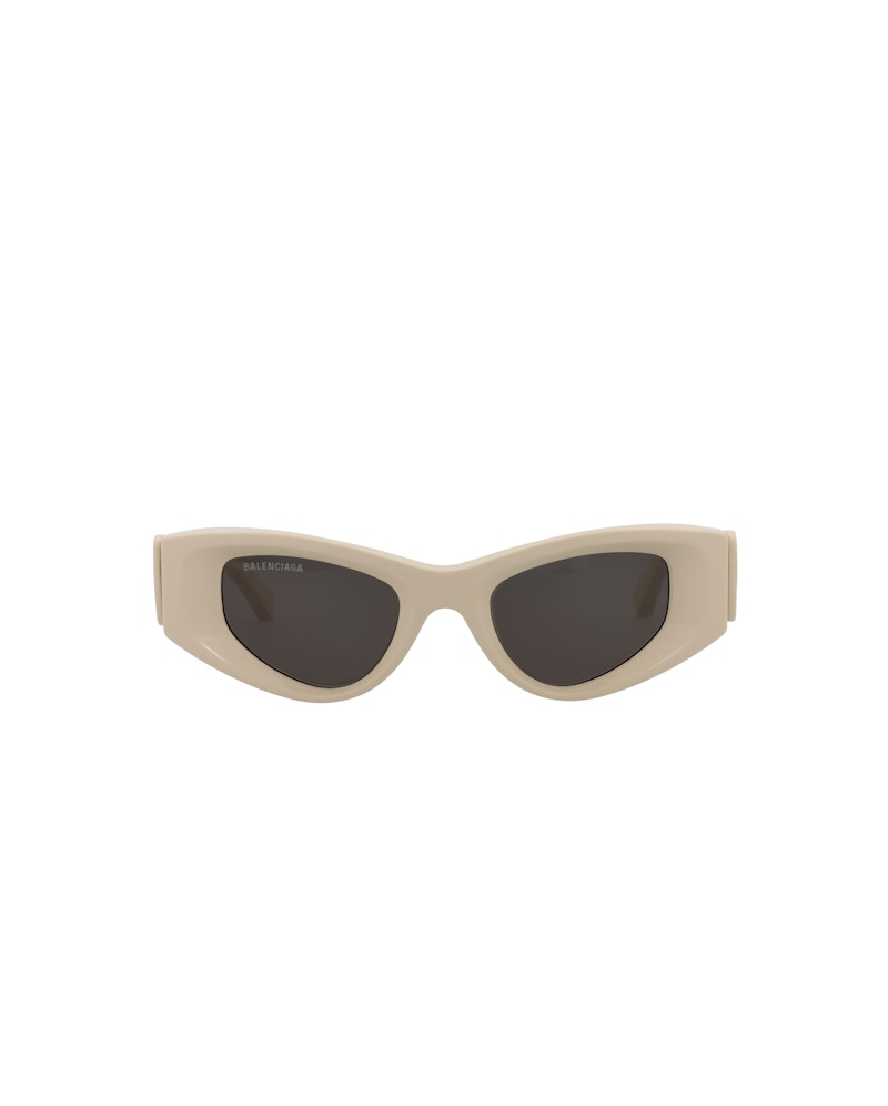 Balenciaga Cat Eye-Frame Acetate Sunglasses Beige/Beige/Grey (BB0243S-30013524-003)