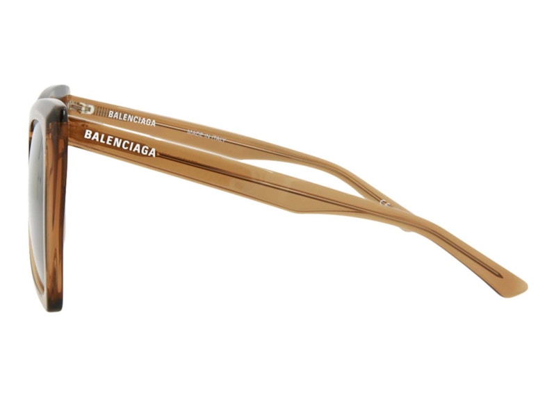 Balenciaga Cat Eye Frame Acetate Sunglasses Brown/Brown (BB0174S-30011342-005-20009)