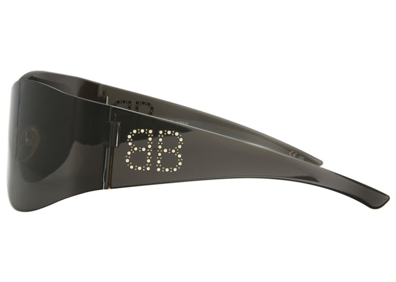 Balenciaga Oversized Shield Sunglasses Grey (BB0122S-30009742-004)