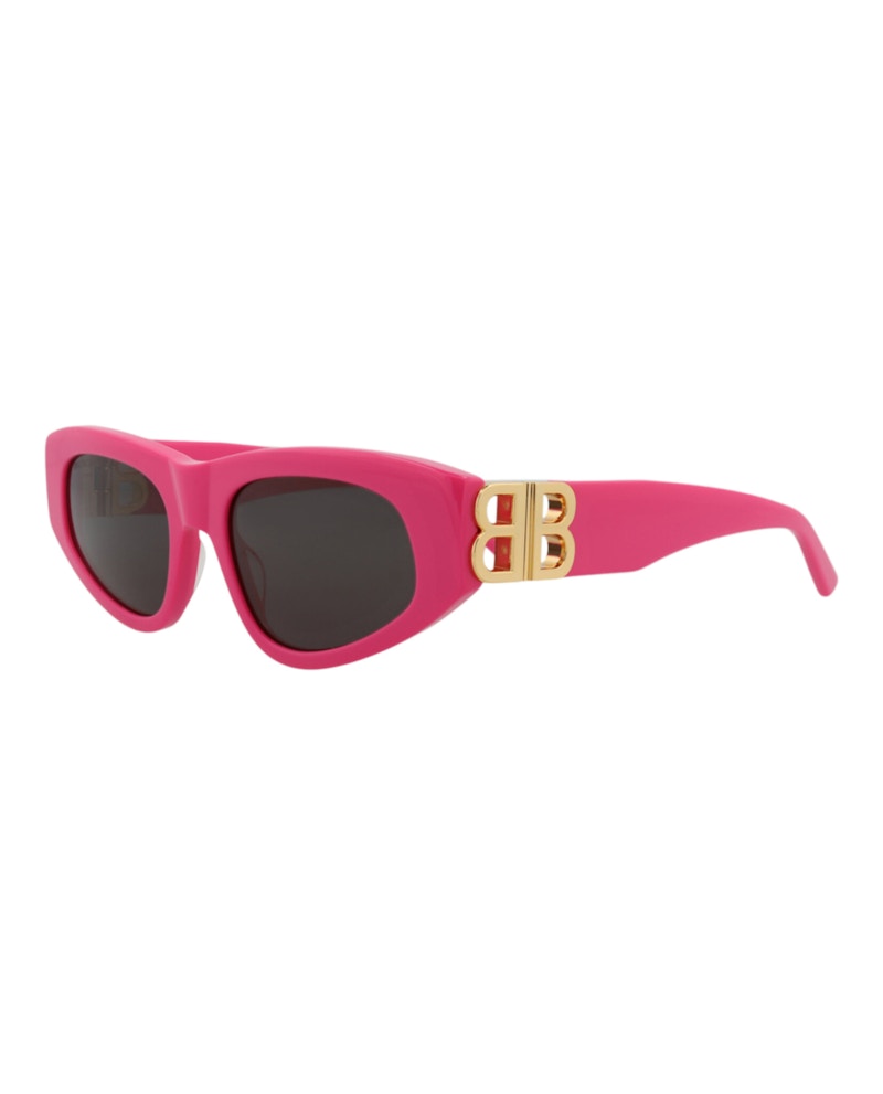 Balenciaga Cat Eye-Frame Acetate Sunglasses Pink Gold GreY (BB0095S-30008868-006)