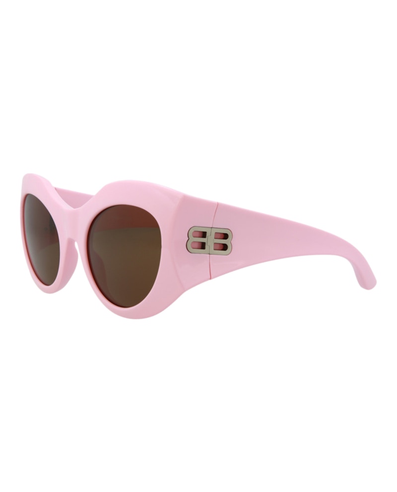 Balenciaga Cat Eye-Frame Bio Injection Sunglasses Pink/Pink/Brown (BB0256S-30013971-004)