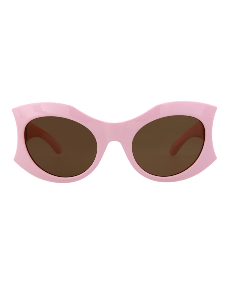 Balenciaga Cat Eye-Frame Bio Injection Sunglasses Pink/Pink/Brown (BB0256S-30013971-004)