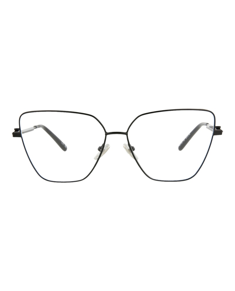 Balenciaga Cat Eye-Frame Metal Optical Frames Black Black Transparent (BB0170O-30011327-003)