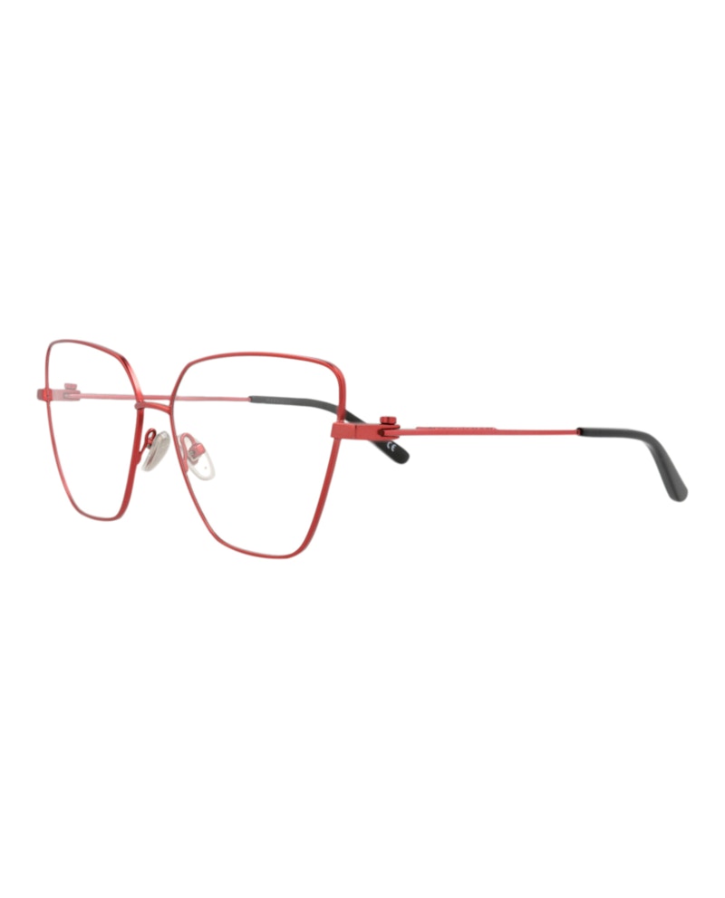 Balenciaga Cat Eye-Frame Metal Optical Frames Red Red Transparent (BB0170O-30011327-004)