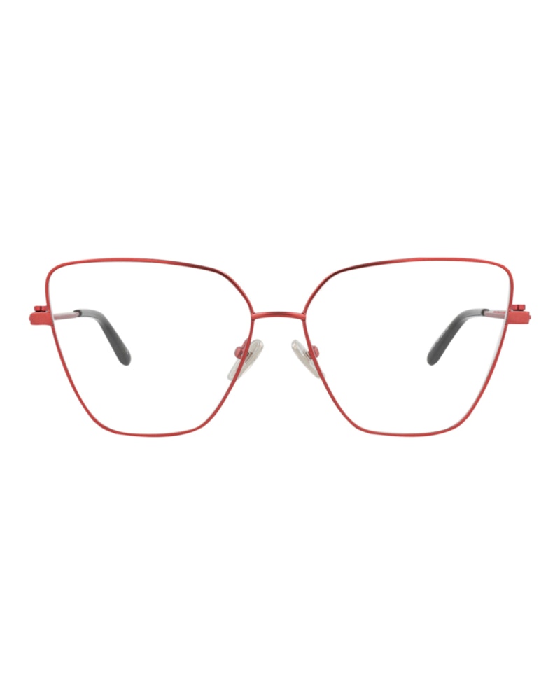 Balenciaga Cat Eye-Frame Metal Optical Frames Red Red Transparent (BB0170O-30011327-004)