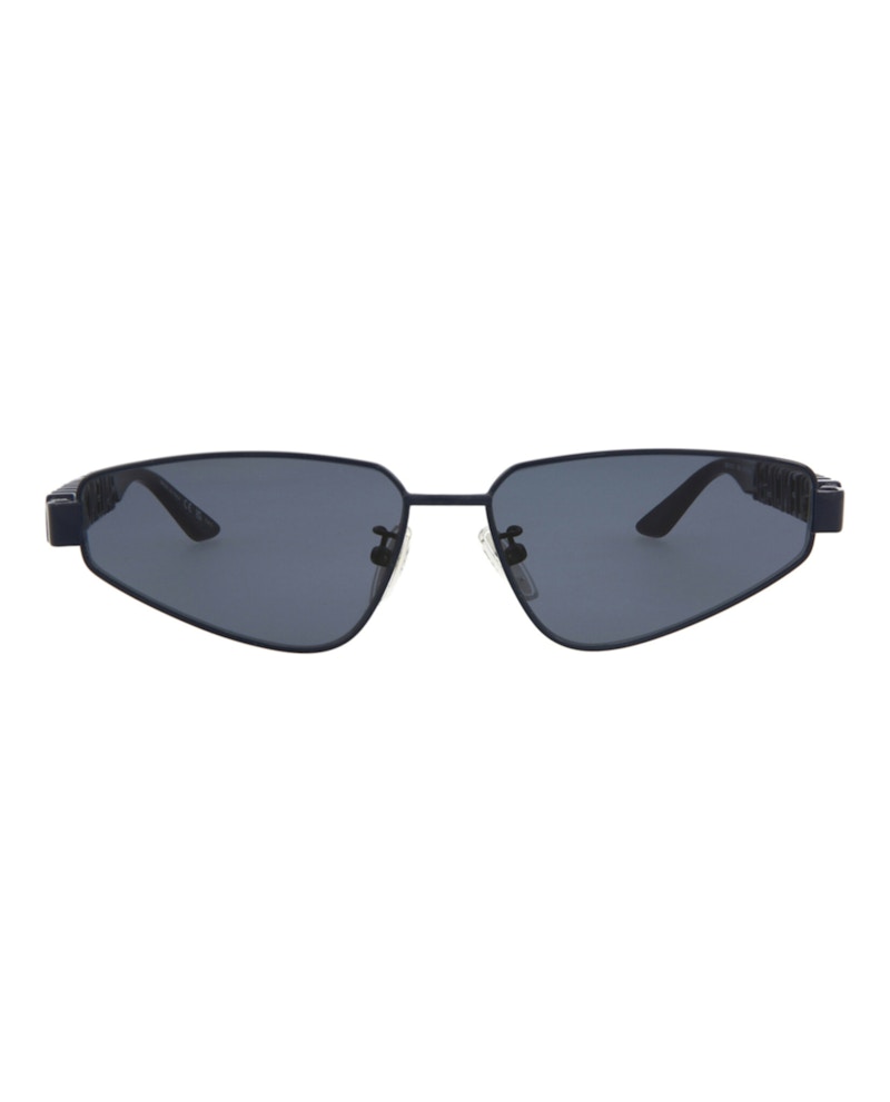 Balenciaga Cat Eye-Frame Metal Sunglasses Blue/Blue/Blue (BB0107S-30008985-003)