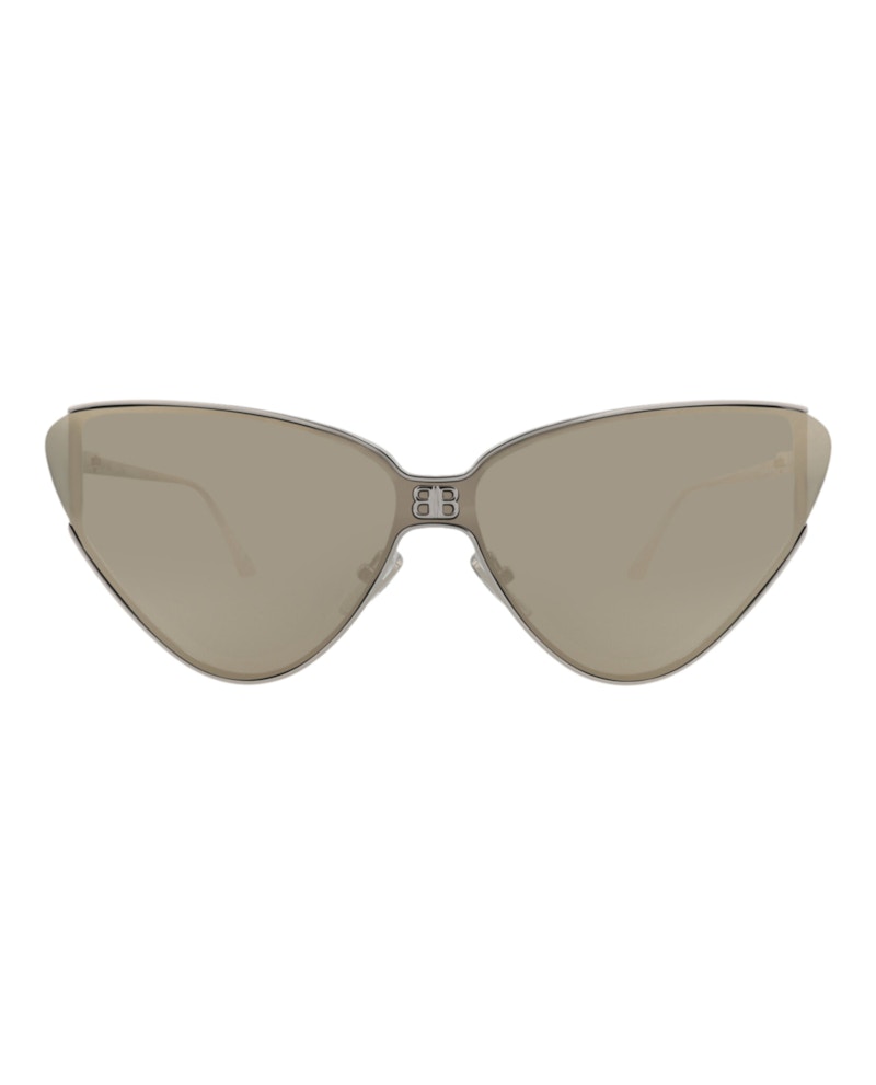 Balenciaga Cat Eye-Frame Metal Sunglasses Silver White (BB0191S-30011959-005)