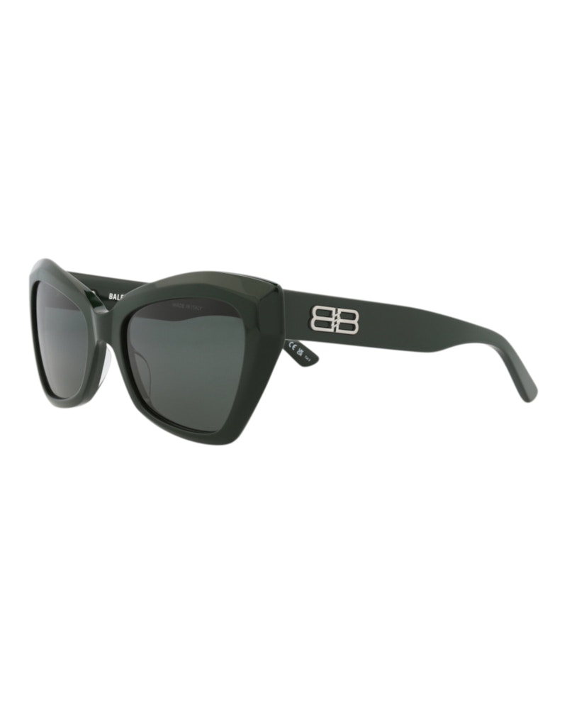 Balenciaga Cat Eye-Frame Recycled Acetate Sunglasses Green/Green/Green (BB0271S-30013988-004)
