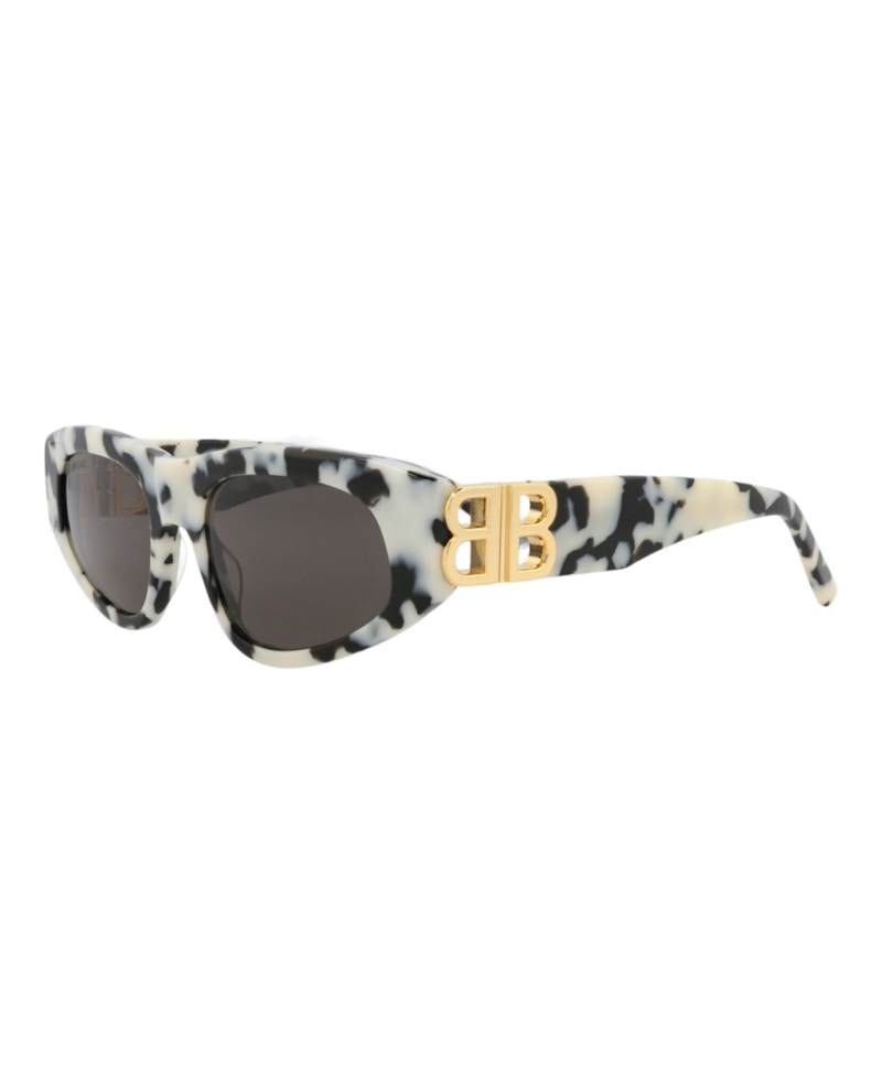 Balenciaga Cat Eye-Frame Recycled Acetate Sunglasses Havana Gold Grey (BB0095S-30008868-010)