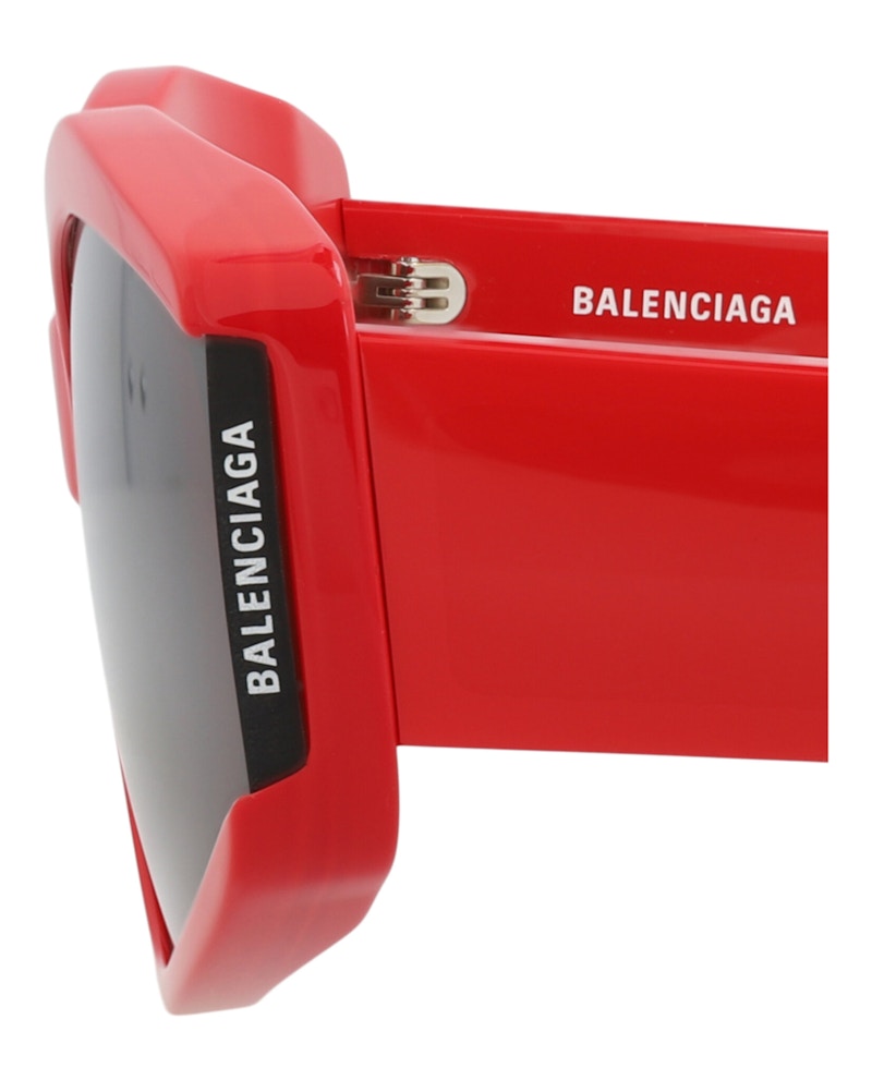 Balenciaga Cat Eye-Frame Recycled Acetate Sunglasses Red Red Grey (BB0302S-30014520-004)