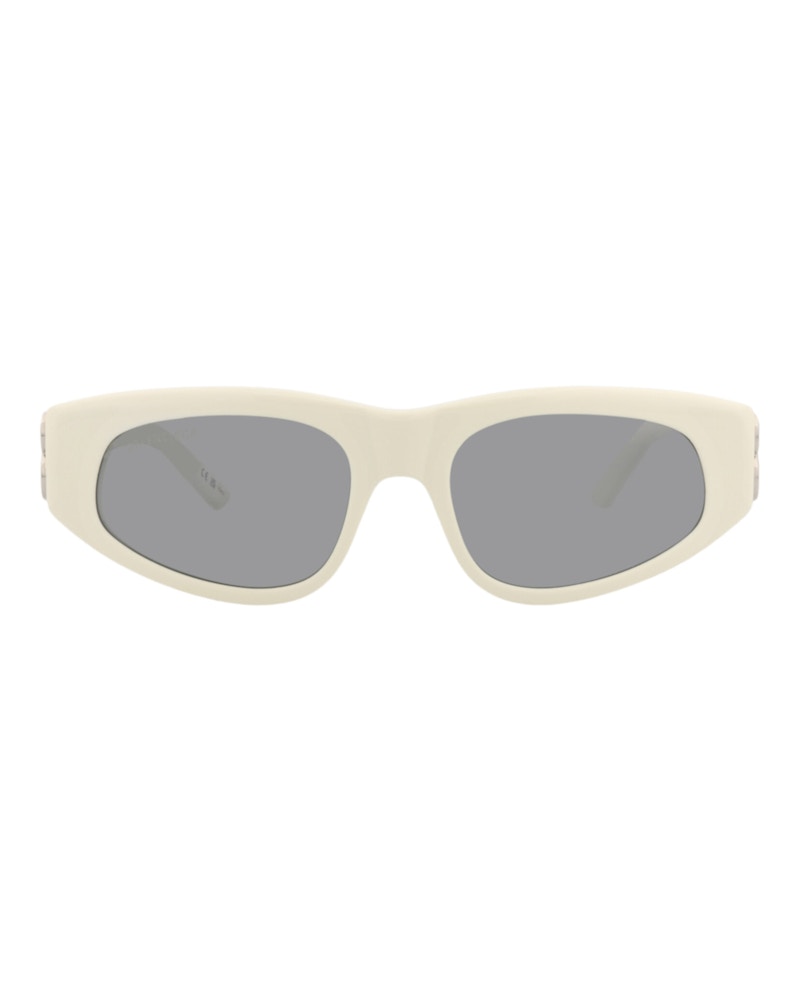 Balenciaga Cat Eye-Frame Recycled Acetate Sunglasses White Silver Silver (BB0095S-30008868-021)
