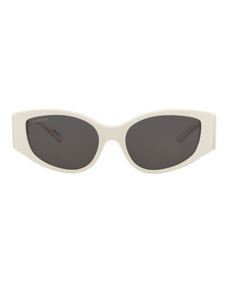 Balenciaga Cat Eye-Frame Recycled Acetate Sunglasses White White Grey (BB0258S-30013963-003)