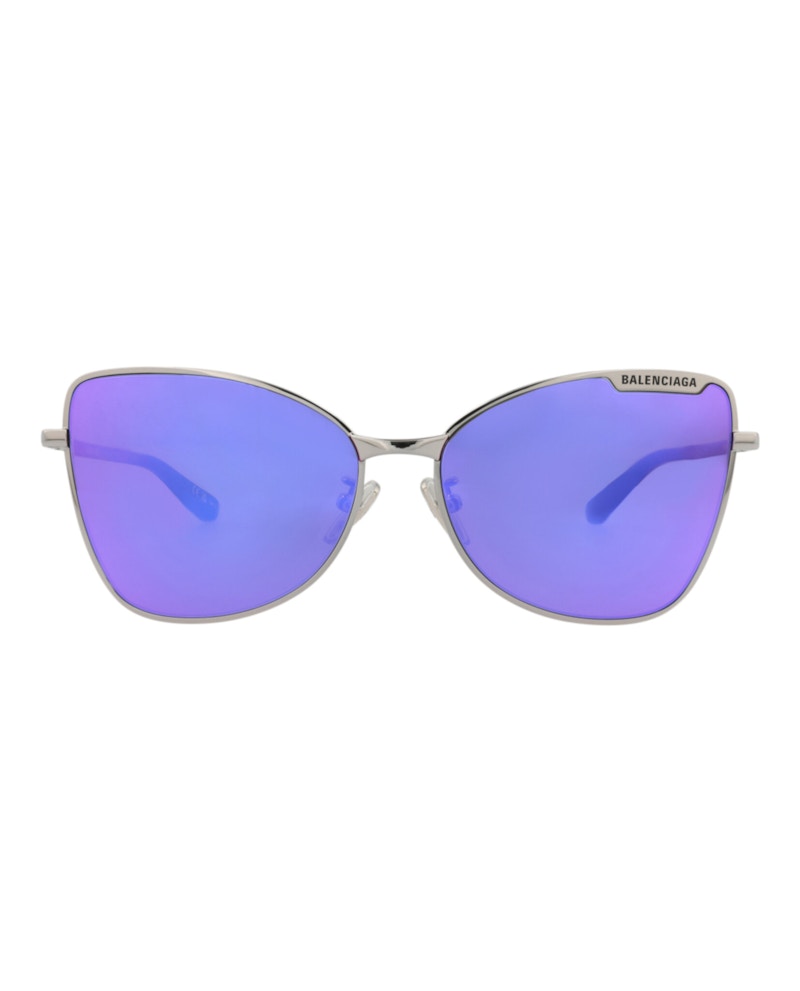 Balenciaga Cat Eye Sunglasses Ruthenium Ruthenium Violet (BB0278S-30013990-003)