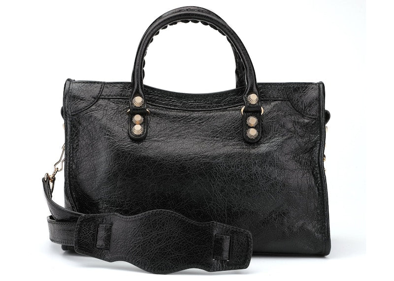 Balenciaga Classic Giant City Shoulder Bag S Black