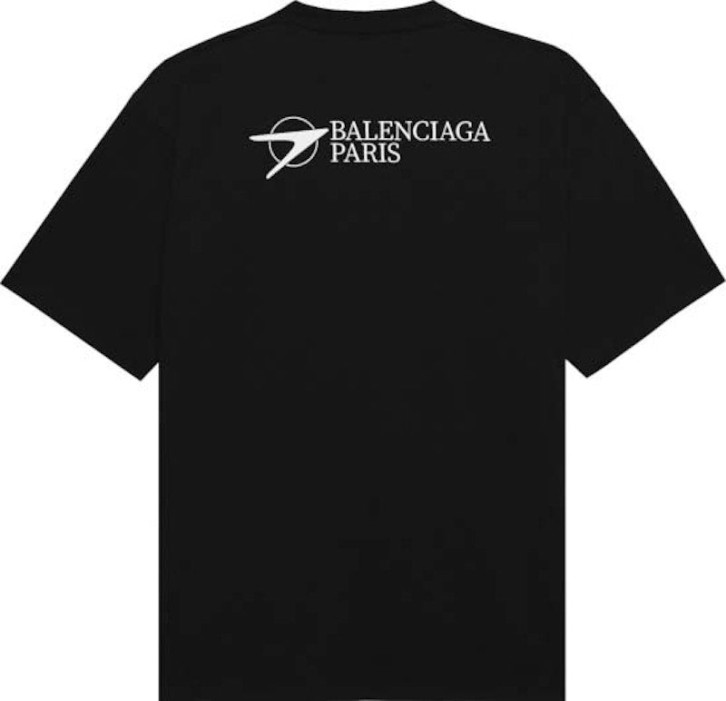 Balenciaga Corporate Logo T-shirt Black