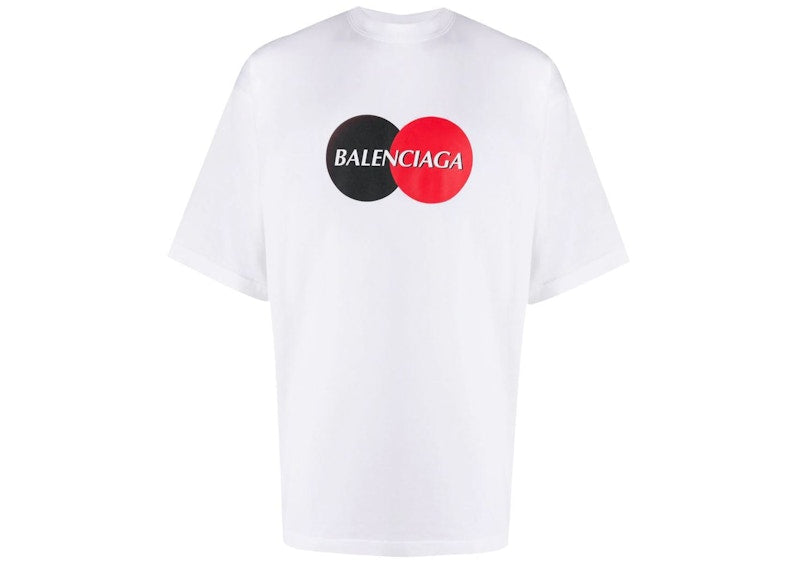 Balenciaga Credit Card Logo Oversized Fit T-shirt White