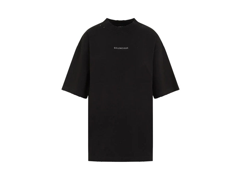 Balenciaga Crystal Logo T-shirt Black
