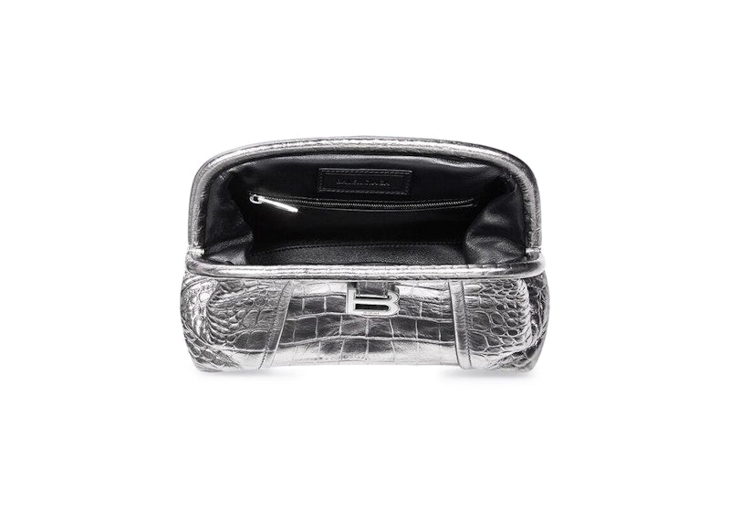 Balenciaga Editor Clutch XS Silver Metallized