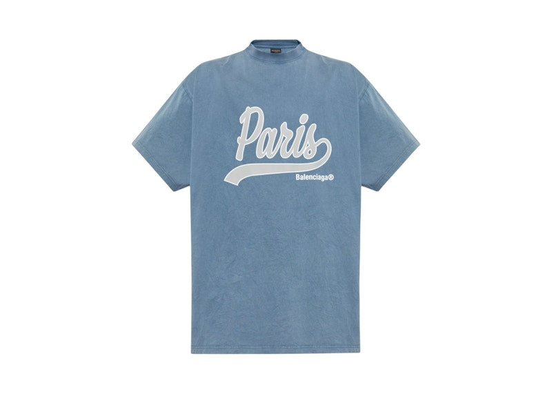 Balenciaga Enjoy Paris Tee Blue