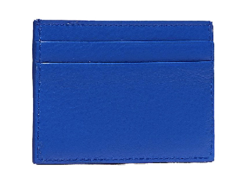 Balenciaga Everyday Logo Print Card Holder Blue/White