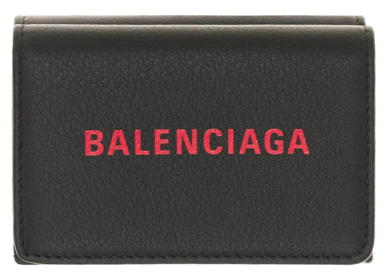 Balenciaga Everyday Trifold Wallet Black