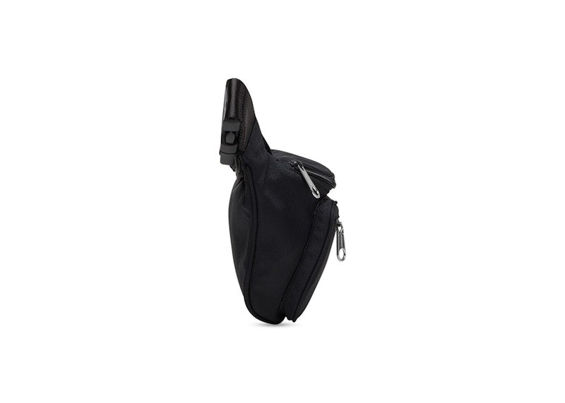 Balenciaga Explorer Sporty B Logo Embroidered Beltpack Medium Black