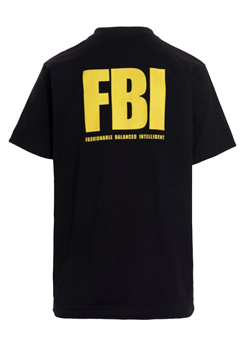 Balenciaga FBI Print Year Of The Tiger Reversible T-Shirt Dark Blue/Black/Yellow