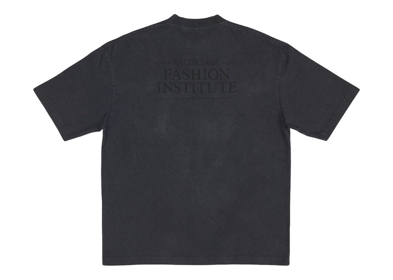 Balenciaga Fashion Institute Medium Fit T-shirt Washed Black