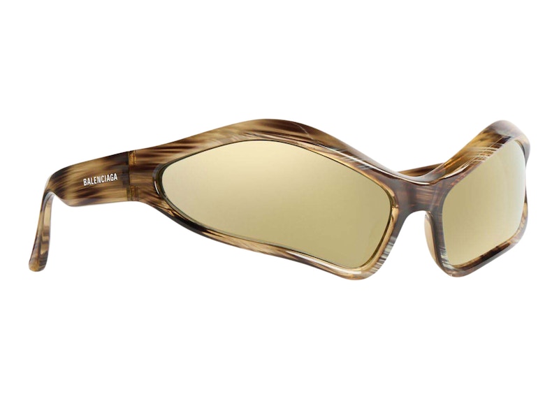 Balenciaga Fennec Oval Sunglasses Bronze (768054T00072681)