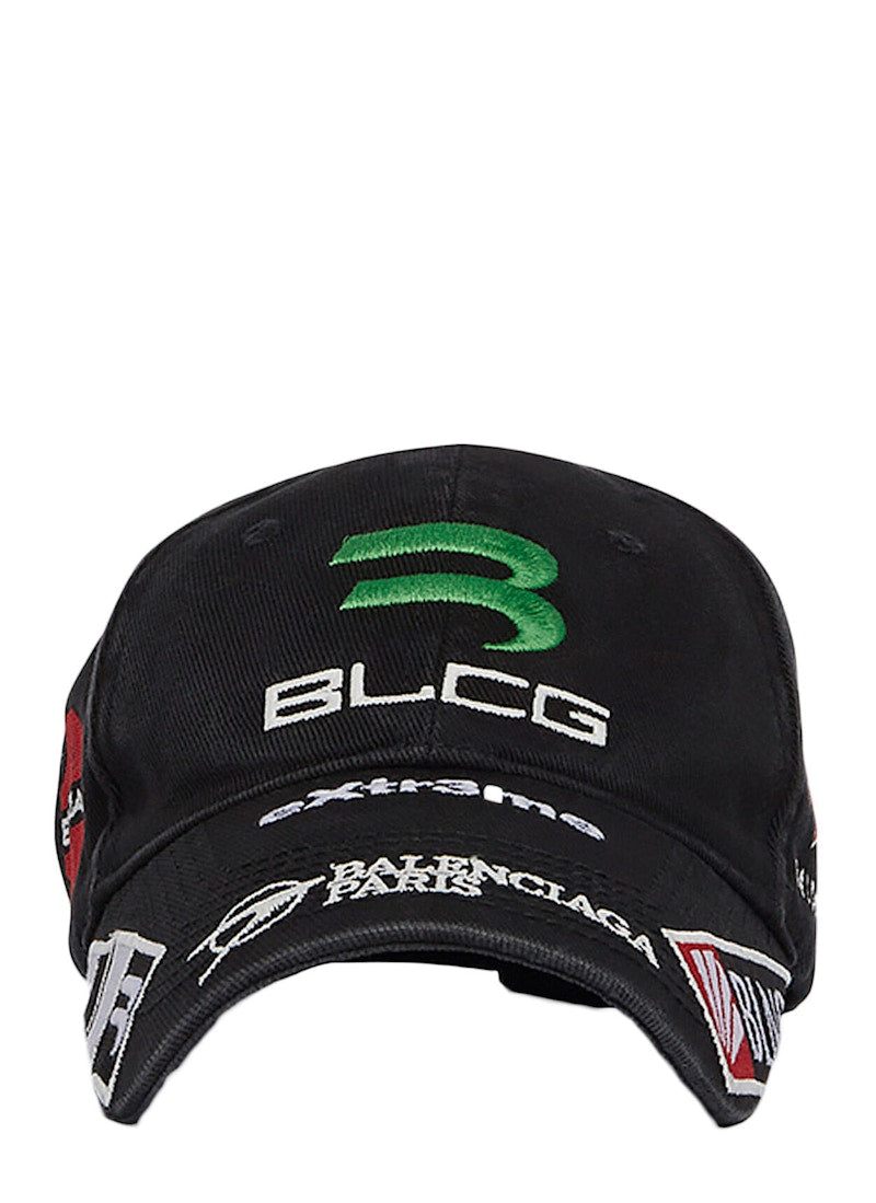 Balenciaga Gamer Embroidered Hat Black