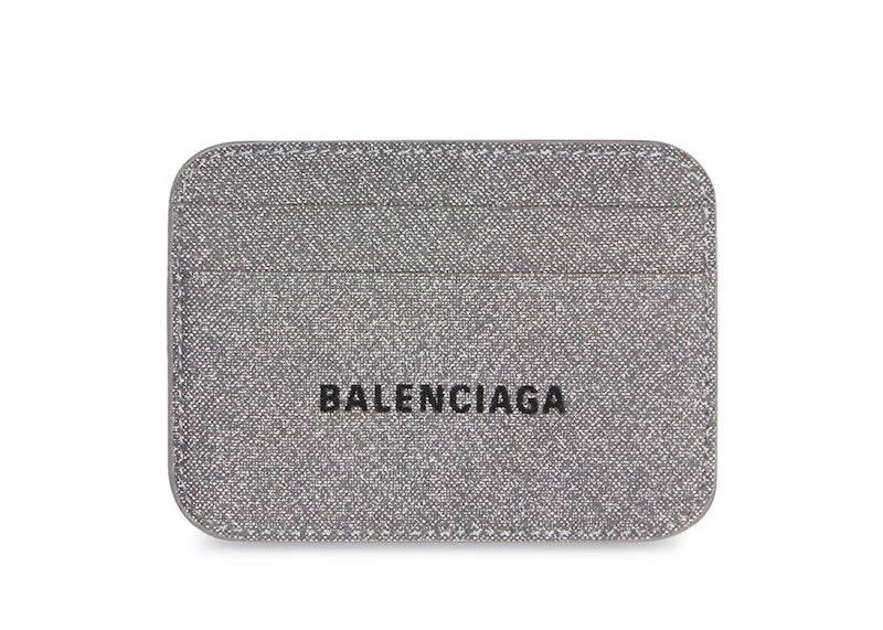 Balenciaga Glitter Cash Card Holder (4 slot) Grey