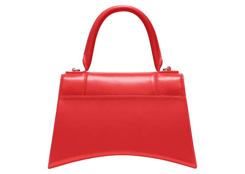 Balenciaga Hourglass Small Top Handle Bag Red